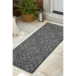 Indoor Outdoor Tile Runner - Grey - 60x180cm -Livora Home Shop 14758872 5005053511225139