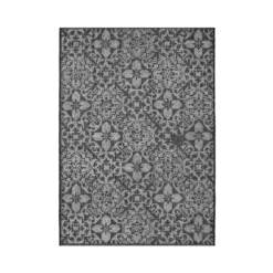 Indoor Outdoor Tile Rug - Grey - 133x190cm