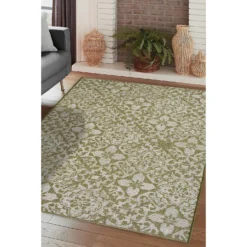 Indoor Outdoor Tile Rug - Green - 133x190cm -Livora Home Shop 14758877 1895053510623063