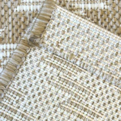 Indoor Outdoor Geo Rug - Natural - 120x170cm -Livora Home Shop 14758888 9965053511693043