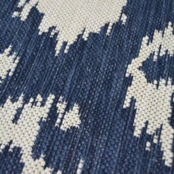 Indoor Outdoor Ikat Rug - Navy - 160x230cm -Livora Home Shop 14758907 6065053509762060