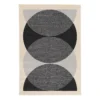 Retro Circle Rug - Monochrome - 160x230cm